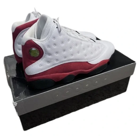 Air Jordan 13 Retro BG Shoes Men Sz 10 White High-top Sneakers 2016 414574-122